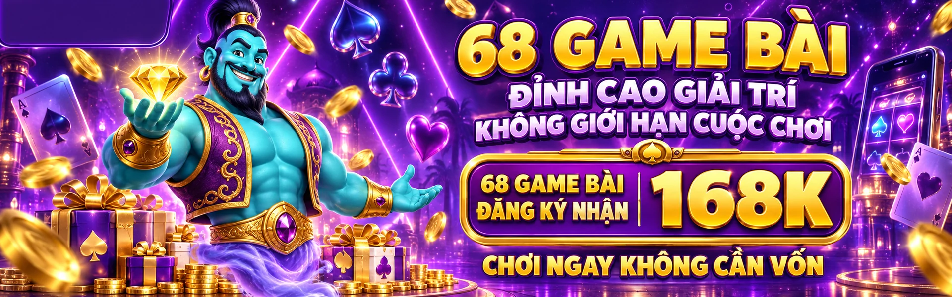68 Game Bài đỉnh cao giải trí, không giới hạn cuộc chơi, đăng ký nhận 168K, chơi ngay không cần vốn